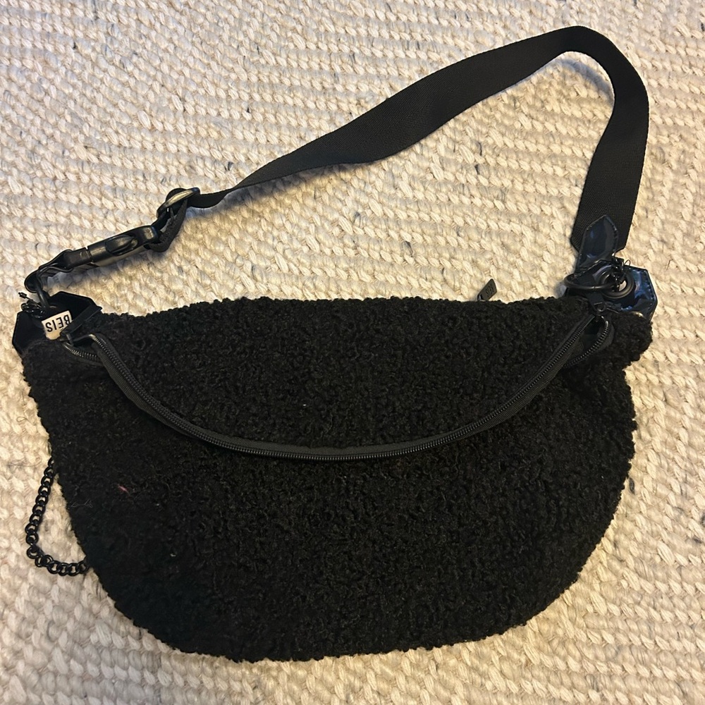 BEIS Faux Shearling Bum Bag